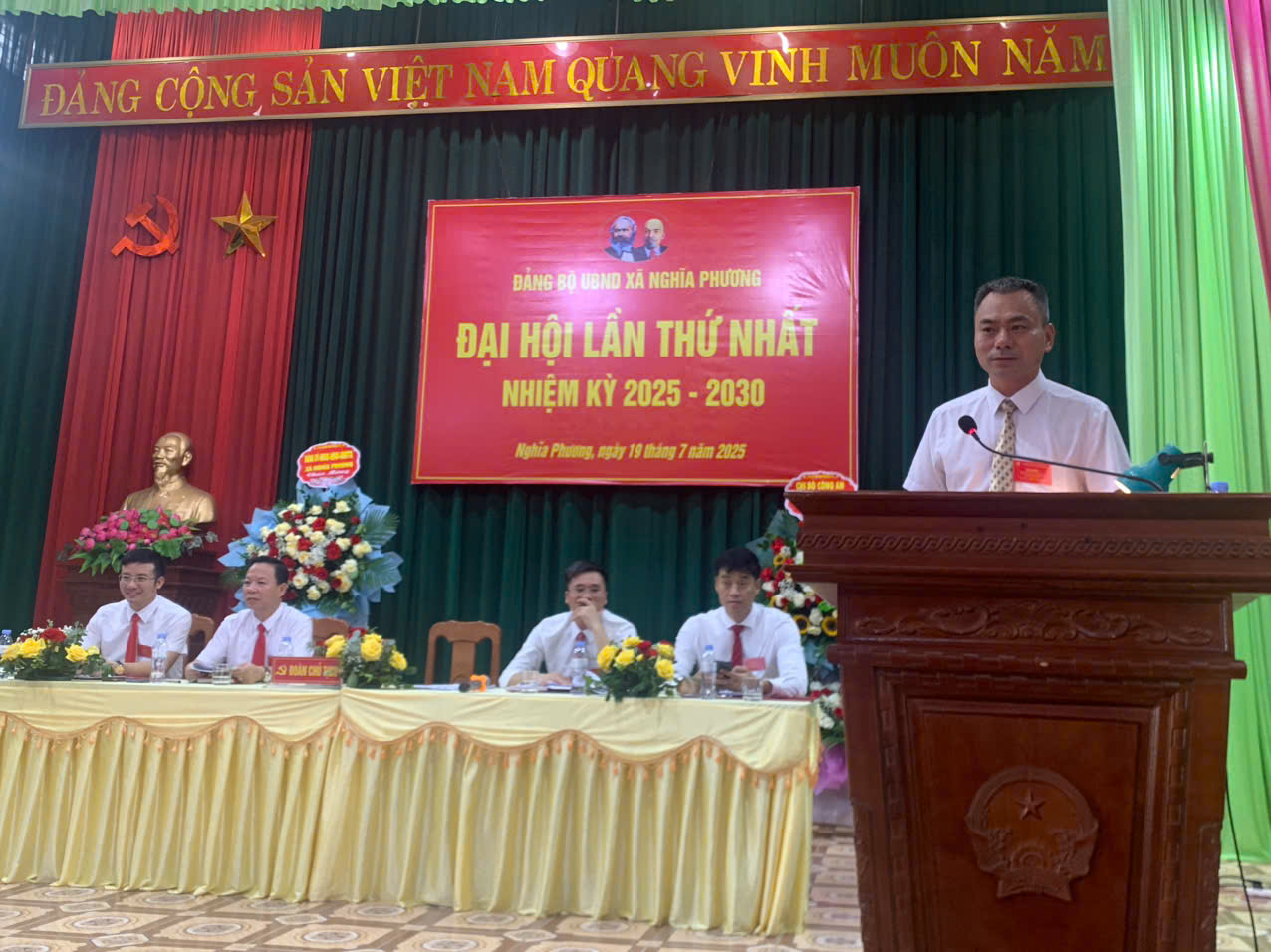 ĐẠI HỘI ĐẢNG BỘ UBND XÃ NGHĨA PHƯƠNG LẦN THỨ NHẤT, NHIỆM KỲ 2025 - 2030